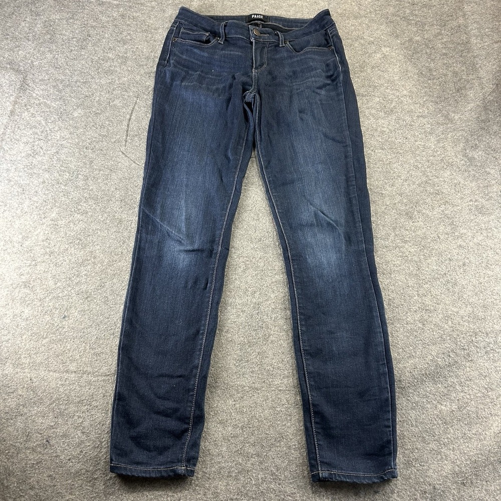 PAIGE Jeans Women's Size 26 Dark Wash Verdugo Ankle Skinny Stretch